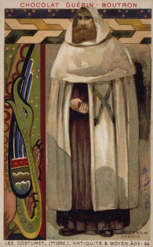 Německý mnich, 12. století od French School