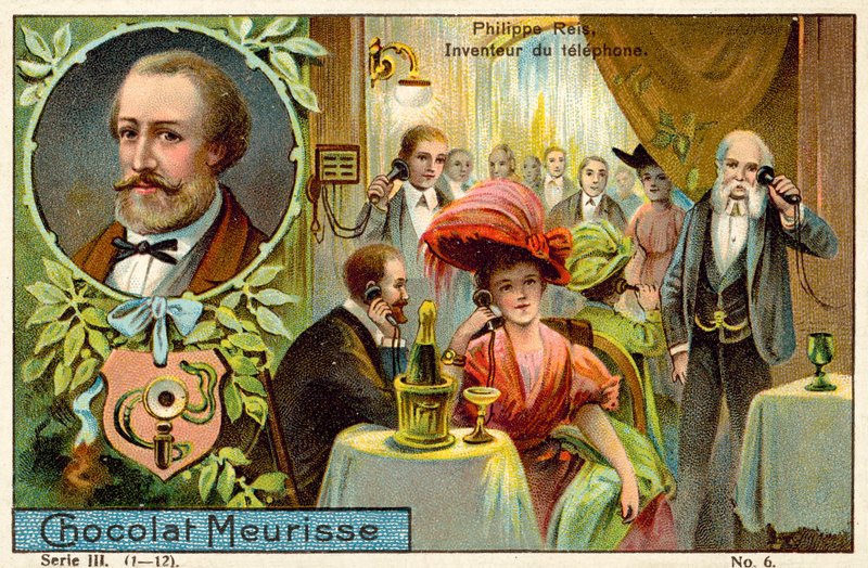 Johann Philipp Reis, německý vynálezce telefonu od French School