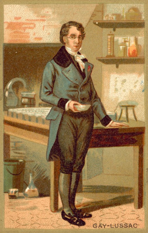 Joseph Louis Gay-Lussac , francouzský chemik a fyzik od French School