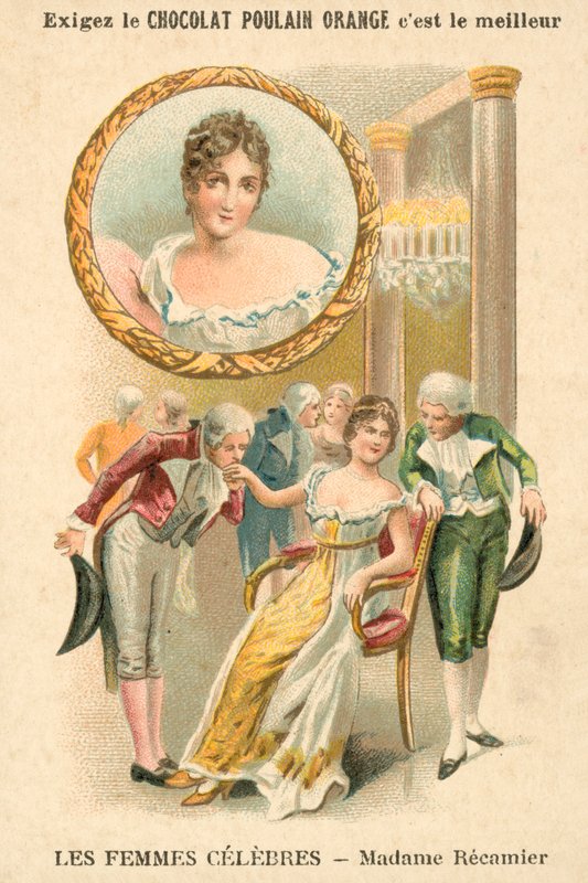 Juliette Recamier, vedoucí francouzské společnosti od French School