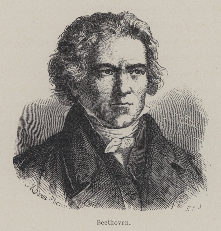 Ludwig van Beethoven , německý skladatel od French School