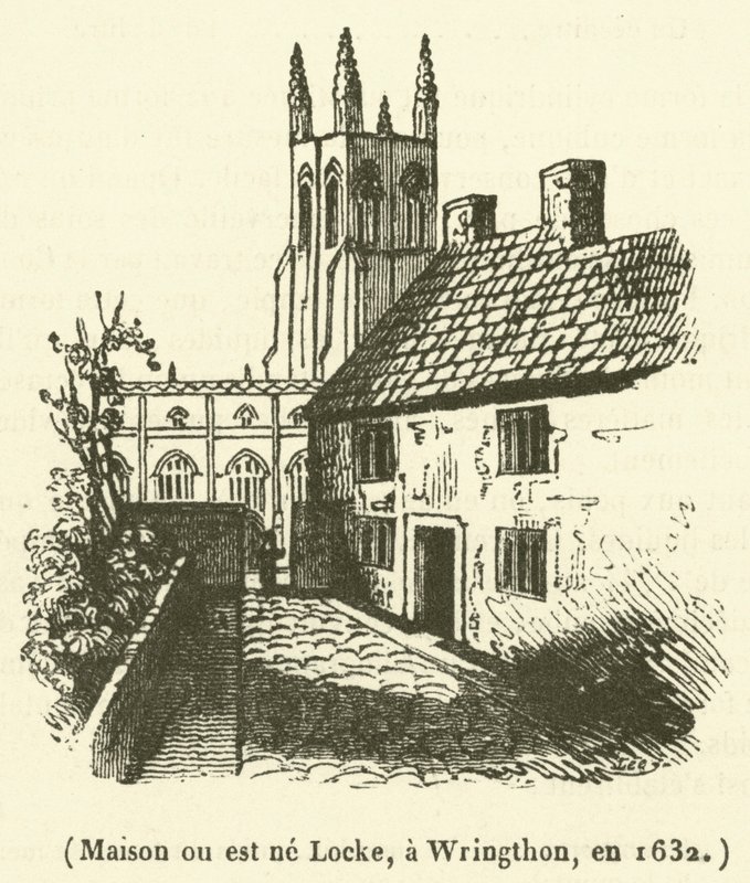 Maison ou est ne Locke, Wringthon, v roce 1632 od French School
