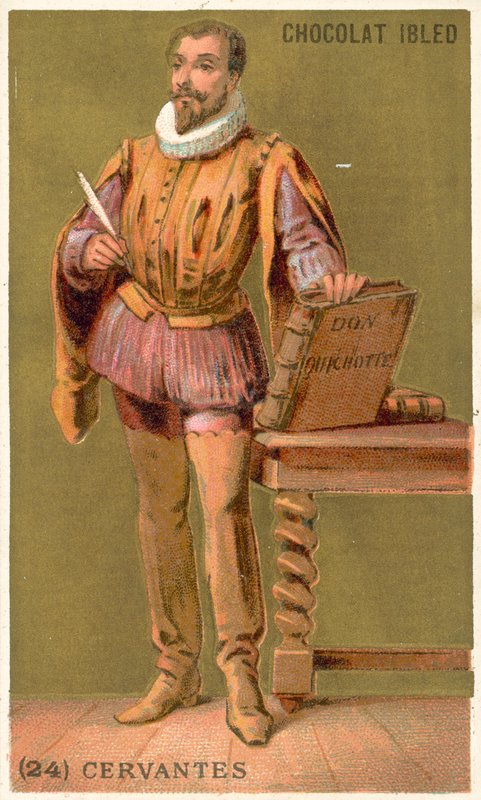 Miguel de Cervantes , španělský prozaik, básník a dramatik od French School