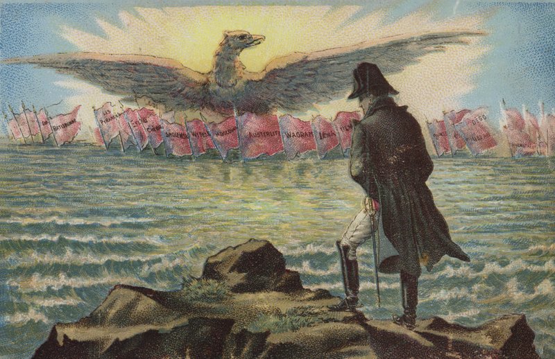 Napoleon vzpomíná na svá vítězství od French School