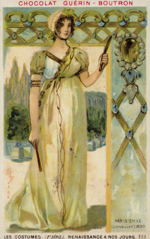 Pařížská móda konzulátu, 1800 od French School