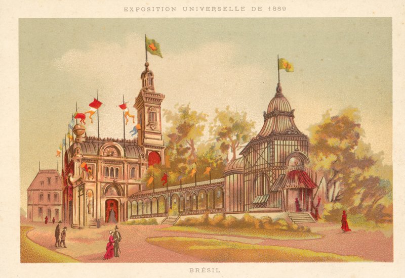 Pavilon Brazílie, výstava Universelle 1889, Paříž od French School