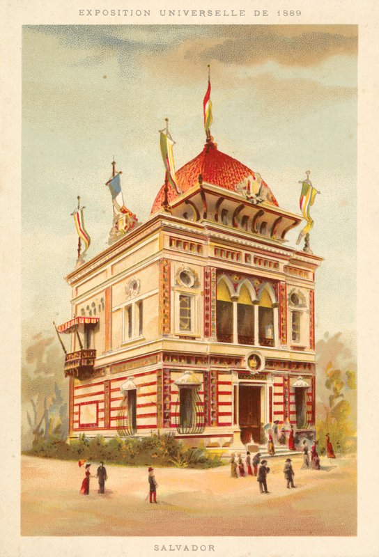 Pavilon El Salvador, výstava Universelle 1889, Paříž od French School