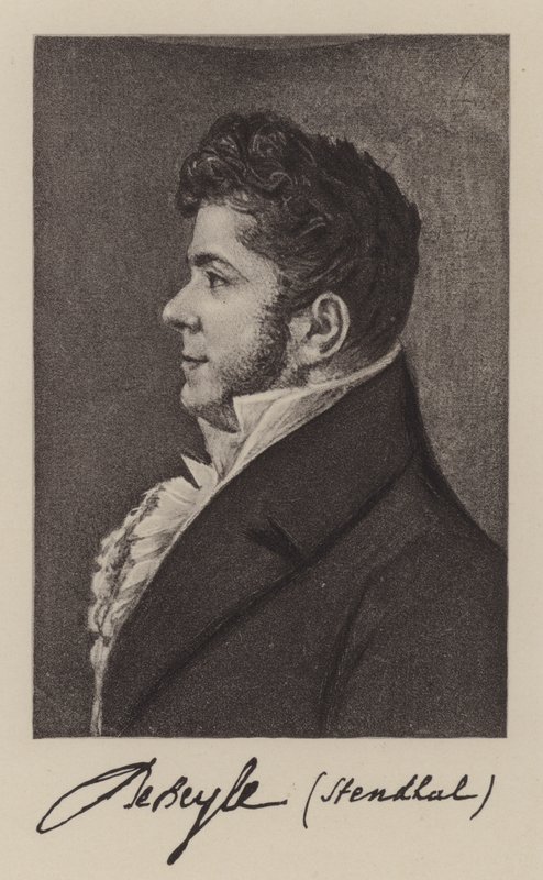 Stendhal (Marie-Henri Beyle), francouzský romanopisec od French School