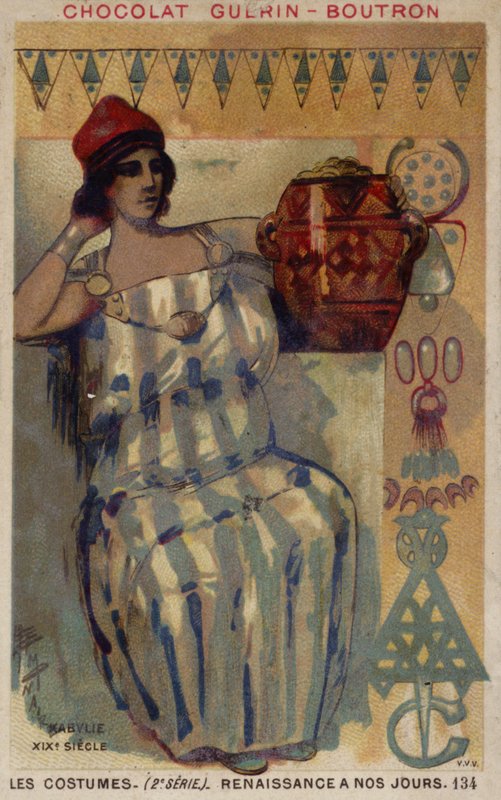 Žena z Kabylie, Alžírsko, 19. století od French School