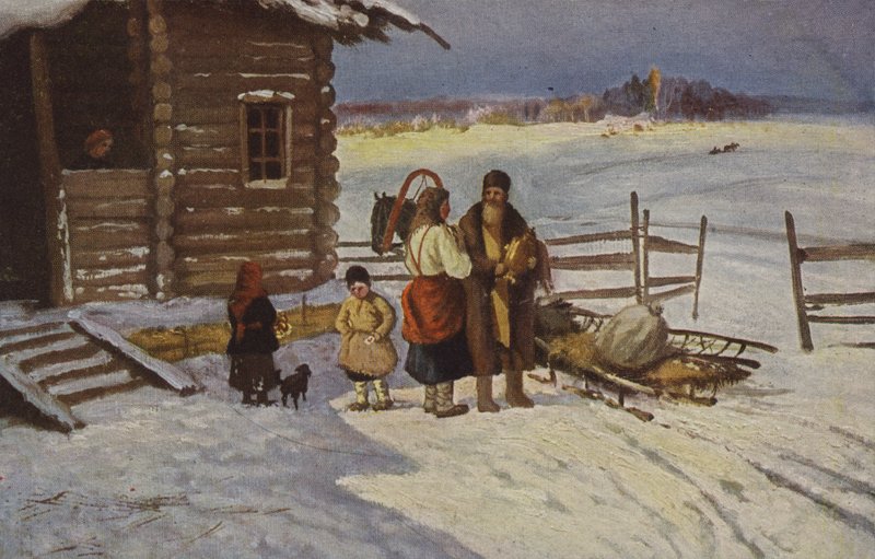 Lvov. Návrat z města, 19. století od Russian School