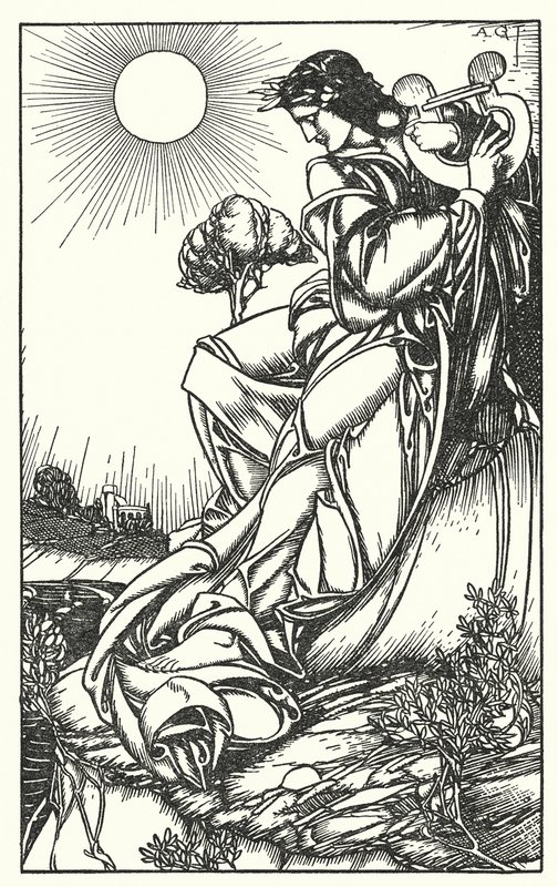 Ilustrace k Tennysonovu dílu In Memoriam (rytina) od A. Garth Jones