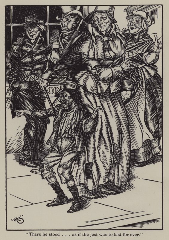 Ilustrace k The Essays of Elia od Charlese Lamba (litho) od A. Garth Jones