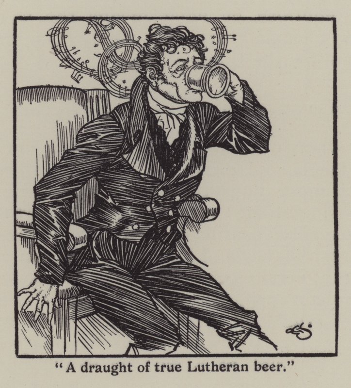 Ilustrace k The Essays of Elia od Charlese Lamba (litho) od A. Garth Jones