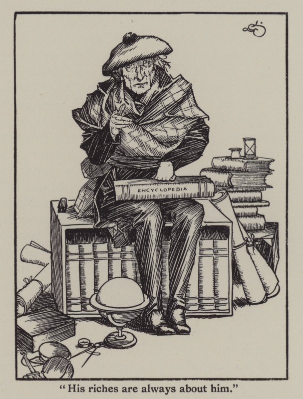 Ilustrace k The Essays of Elia od Charlese Lamba (litho) od A. Garth Jones