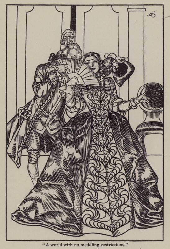 Ilustrace k The Essays of Elia od Charlese Lamba (litho) od A. Garth Jones