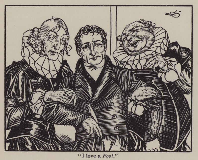 Ilustrace k The Essays of Elia od Charlese Lamba (litho) od A. Garth Jones