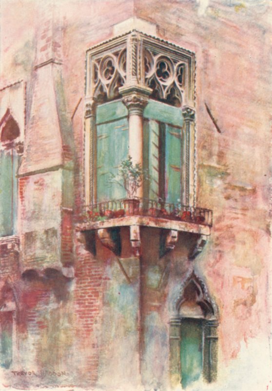 Úhlové okno Palazzo Priuli od A. Trevor Haddon