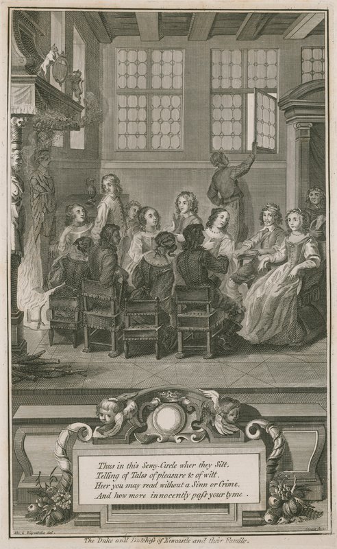 Vévoda a vévodkyně z Newcastlu a jejich rodina od Abraham van Diepenbeeck