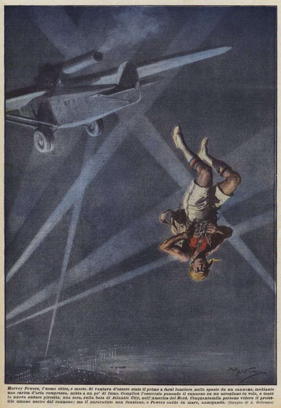 Harvey Powers, houfnice, je mrtvý. od Achille Beltrame