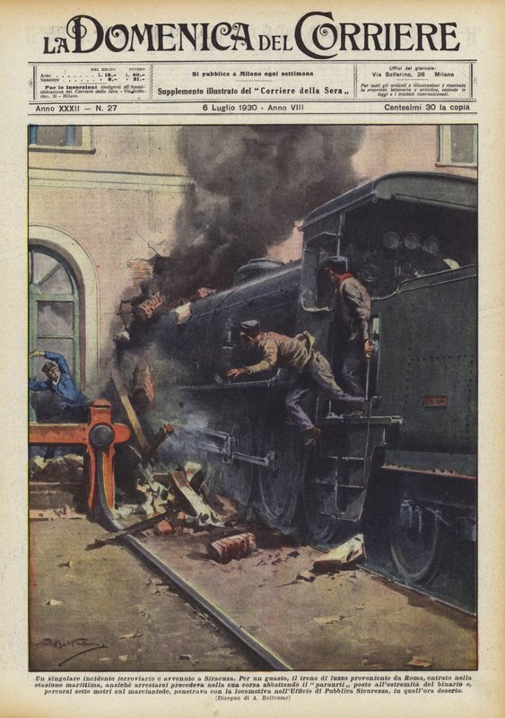 V Syrakusách došlo k neobvyklé železniční nehodě od Achille Beltrame