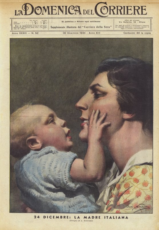 24. prosince, Italská matka od Achille Beltrame