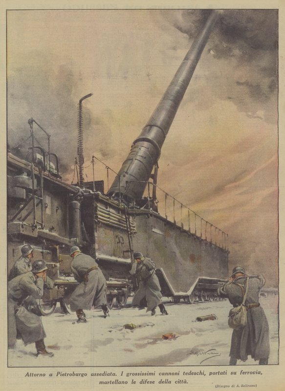 Kolem obleženého Petersburgu (Colour Litho) od Achille Beltrame