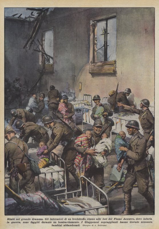 Děti ve velkém dramatu od Achille Beltrame