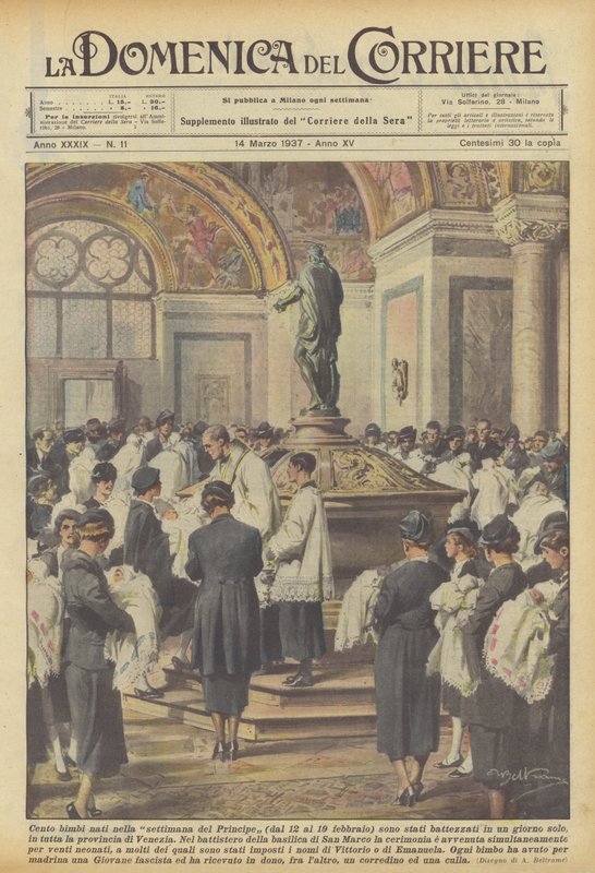 Sto dětí narozených během Knížecího týdne (12. až 19. února) bylo pokřtěno ? od Achille Beltrame