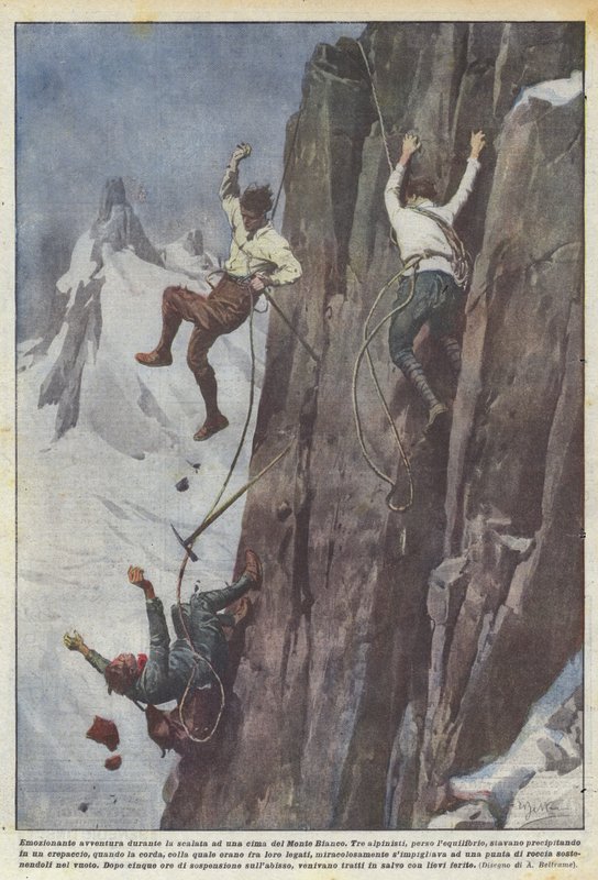 Vzrušující dobrodružství při výstupu na vrchol Mont Blancu od Achille Beltrame