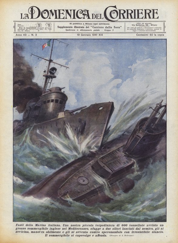 Historie italského námořnictva od Achille Beltrame