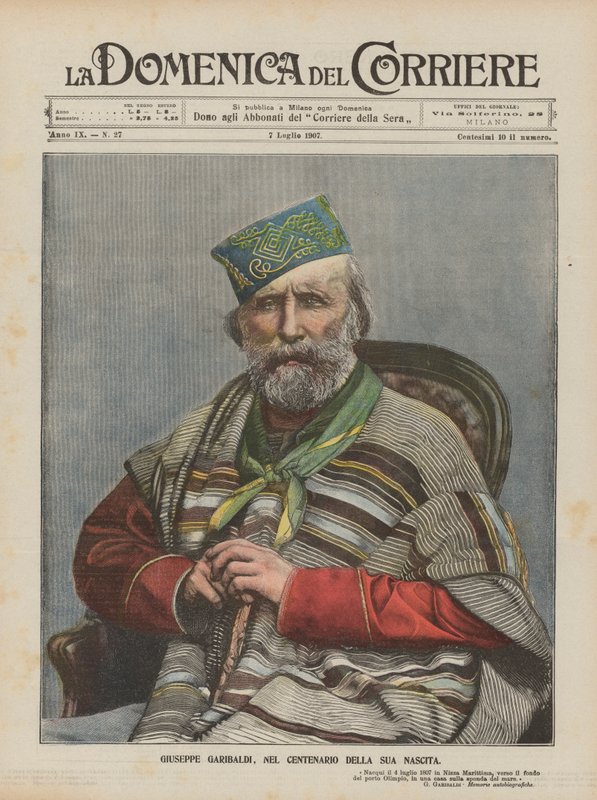 Giuseppe Garibaldi, ke stému výročí jeho narození od Achille Beltrame