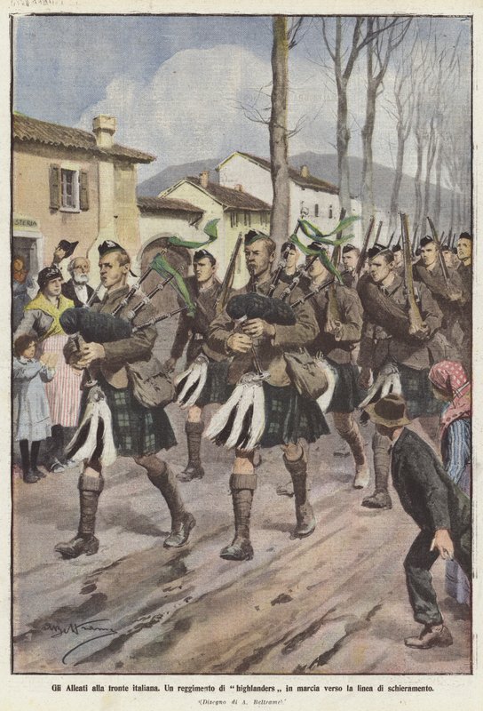 Spojenci na italské frontě od Achille Beltrame