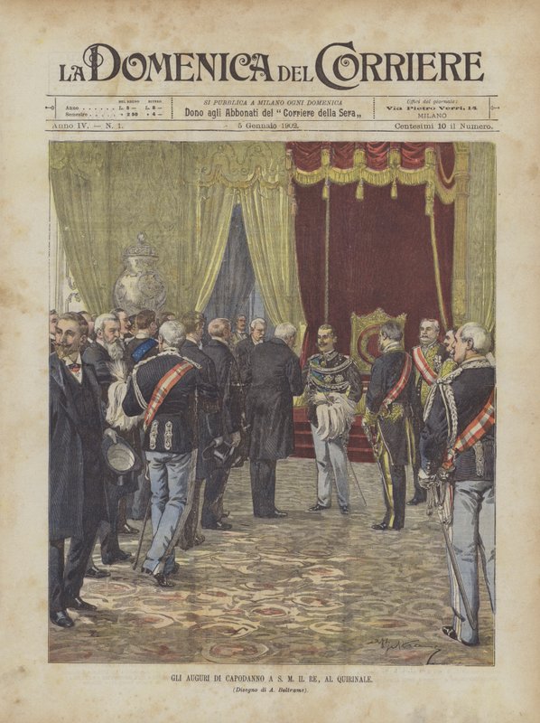 Novoroční pozdravy S M Il Re, Al Quirinale od Achille Beltrame