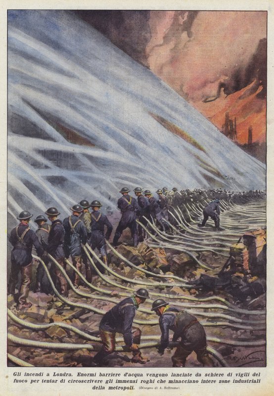 Požáry v Londýně od Achille Beltrame