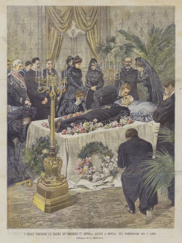 Royals navštíví ostatky Umberta I., jakmile dorazí do Monzy, odpoledne 1. Corr. od Achille Beltrame