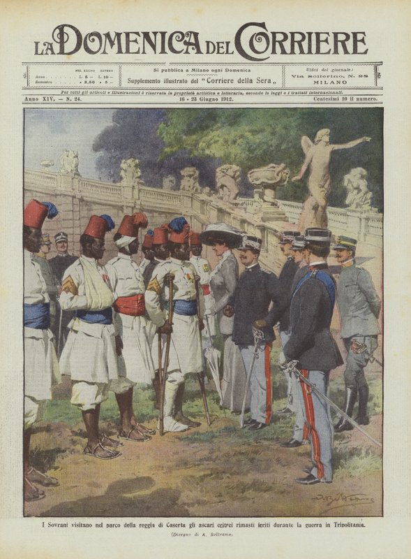 Navštěvují Sovereigns eritrejské askarisy, kteří byli zraněni během? od Achille Beltrame
