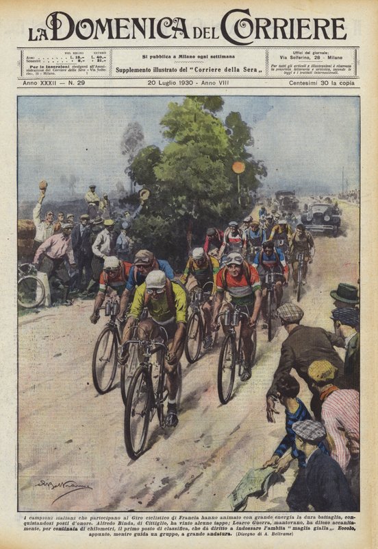 Italští šampioni, kteří se účastní cyklistického závodu Tour de France, ožili s velkou energií ? od Achille Beltrame