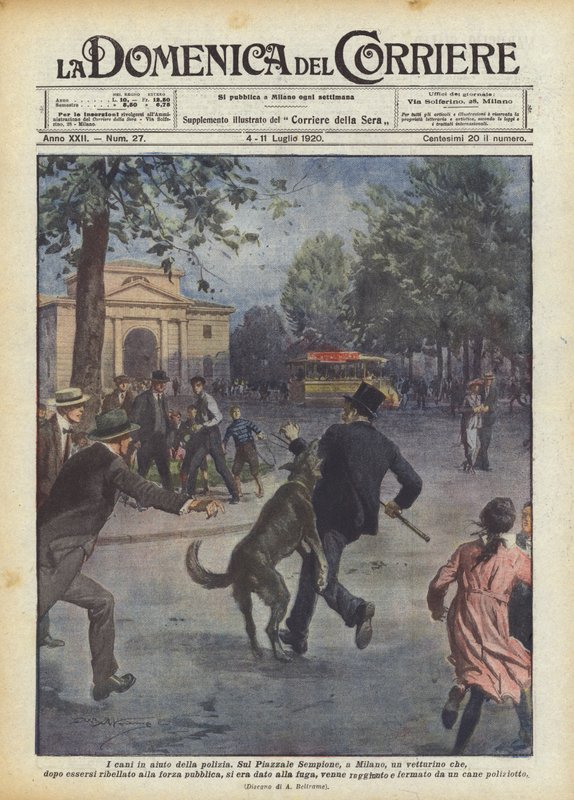 Psi na pomoc policii od Achille Beltrame