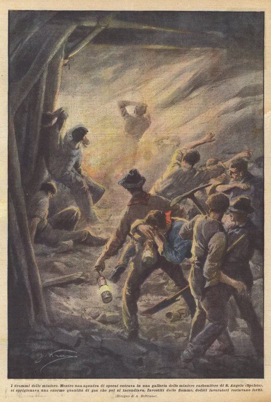 Tragédie dolů od Achille Beltrame