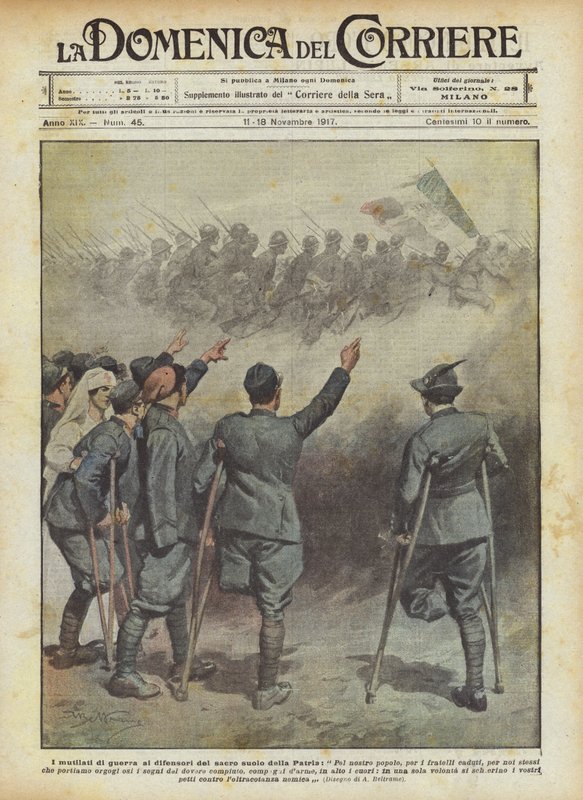 Váleční amputáři obráncům posvátné půdy vlasti od Achille Beltrame