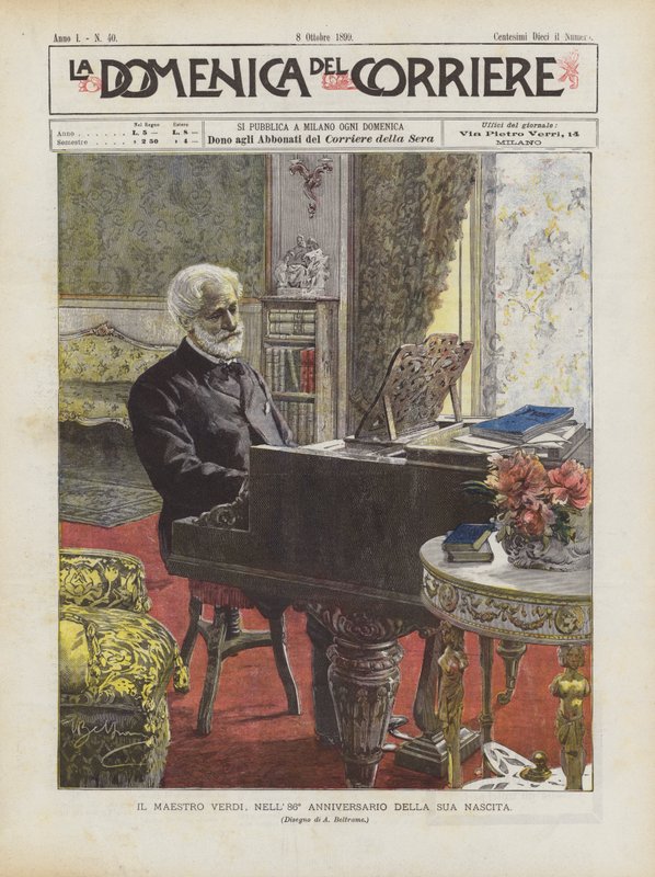 Maestro Verdi, k 86. výročí jeho narození od Achille Beltrame