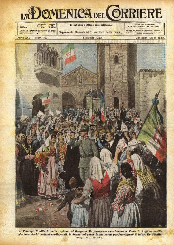 Korunní princ v regionu Gargano od Achille Beltrame