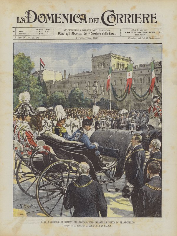 Král v Berlíně, Pozdrav purkmistra před Braniborskou bránou od Achille Beltrame