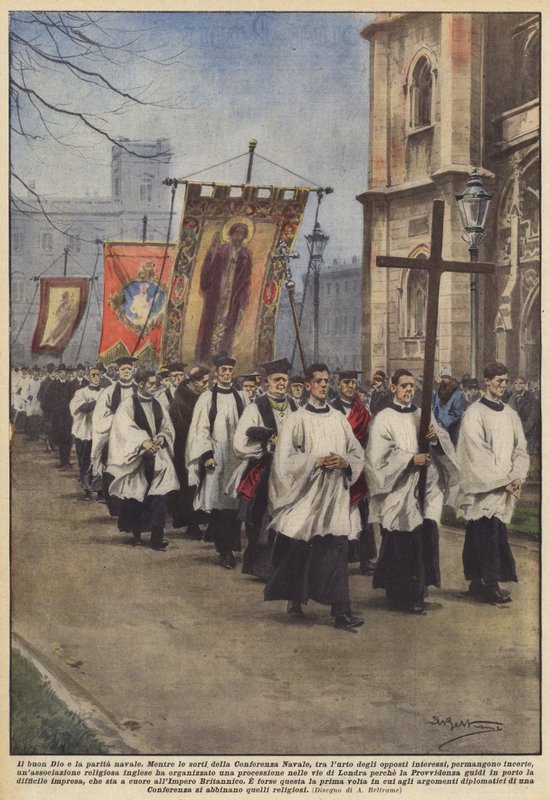 Dobrý Bůh a námořní rovnost od Achille Beltrame