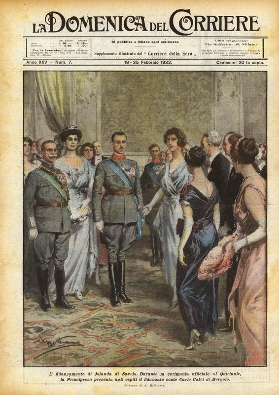 Zasnoubení Jolandy Savojské od Achille Beltrame