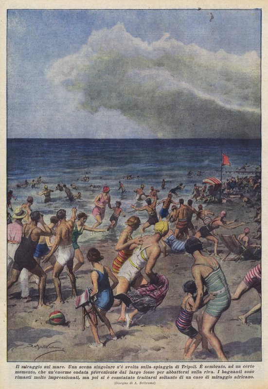 Přelud u moře od Achille Beltrame