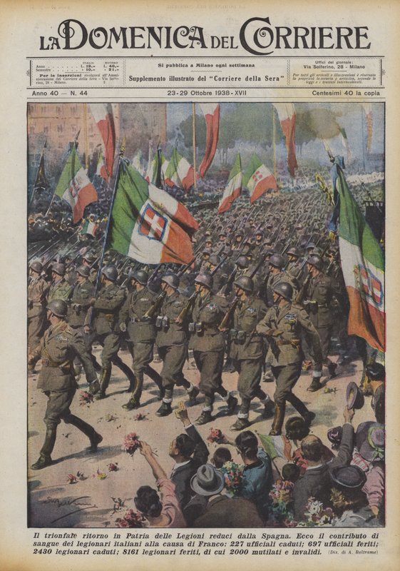 Triumfální návrat legií ze Španělska do vlasti od Achille Beltrame