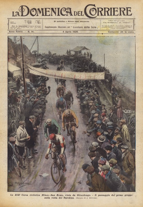 19. ročník cyklistického závodu Milán-San Remo, který vyhrál Girardengo od Achille Beltrame
