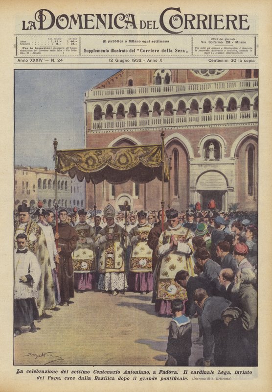 Oslavy sedmého antonínského stého výročí v Padově od Achille Beltrame