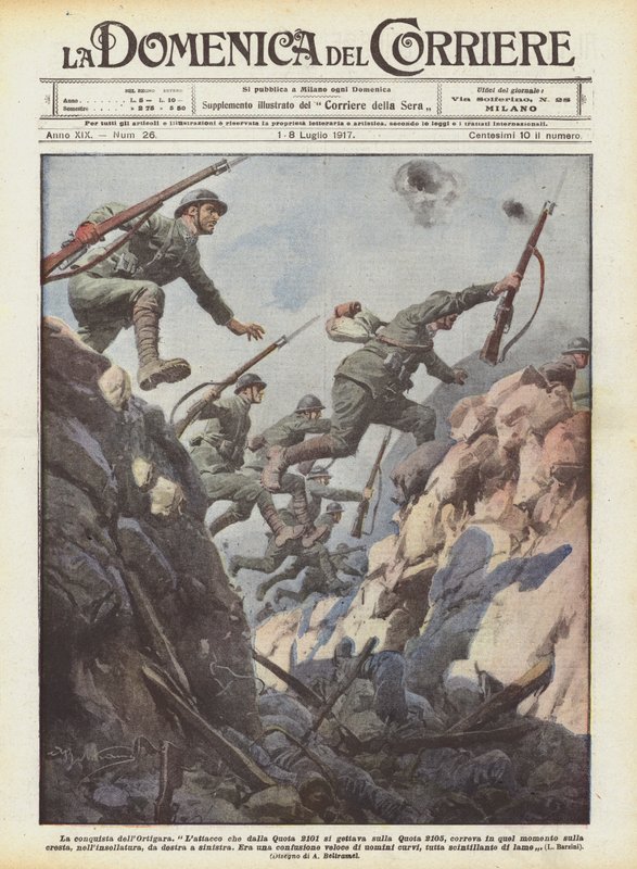 Dobytí Ortigary od Achille Beltrame